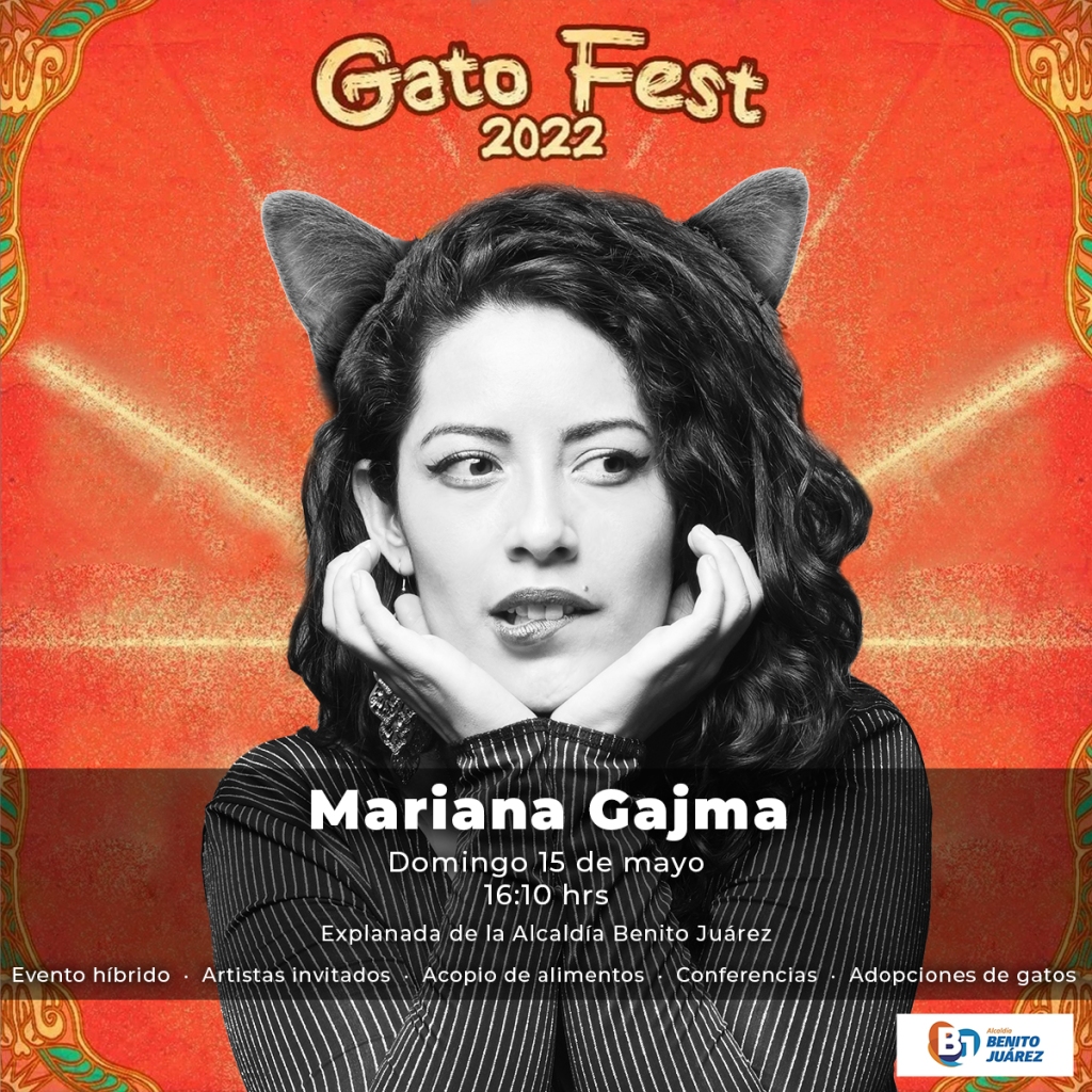 Mariana Gajma Gato Fest 2022 Cartel Post